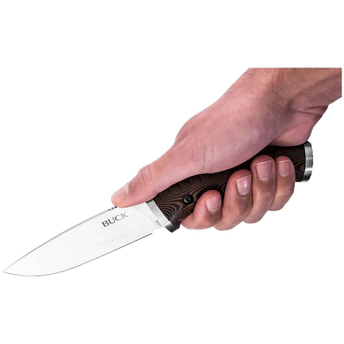 Buck Knives 863 Selkirk 4.62 inch Fixed Blade Knife - Dark Brown Buck Knives 863 Selkirk 4.62 inch Fixed Blade Knife - Dark Brown