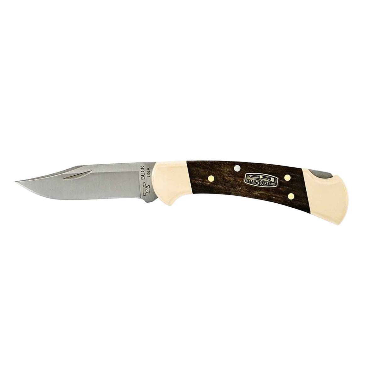 Buck Knives 112 Ranger 50th Anniversary Edition 3 inch Folding Knife - Ebony Buck Knives 112 Ranger 50th Anniversary Edition 3 inch Folding Knife - Ebony