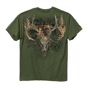Buck Wear Men's Composite Skull T-Shirt