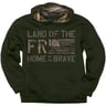 Buck Wear Men's Freedom Flag Casual Hoodie - Forest - M - Forest M