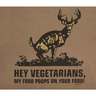 Buck Wear Men's Hey Vegetarians T-Shirt