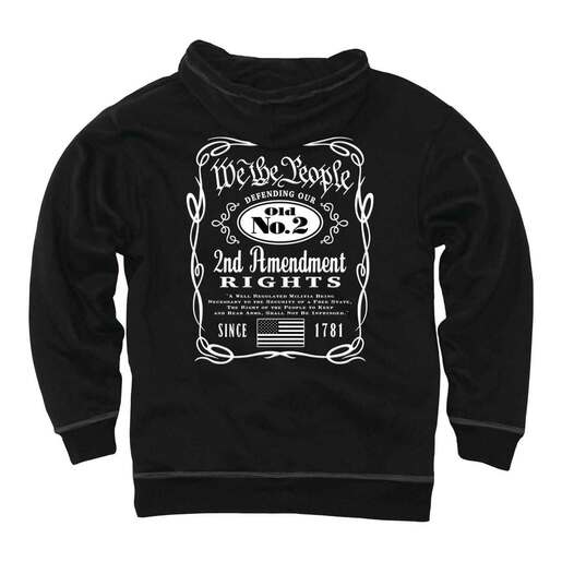 Buck Wear Men's Old No.2 Casual Hoodie - Black M - Buck Wear