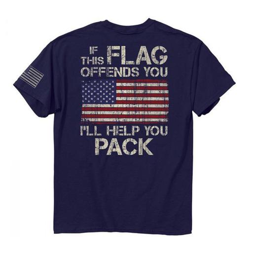 Buck Wear Men's Pack It Short-Sleeve Casual Shirt - Navy M