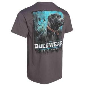 Buck Wear Men's Painted Splatter Short Sleeve Shirt