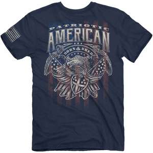 Buck Wear Men's Patriotic American Short Sleeve Shirt
