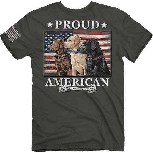 Buck Wear Men's Proud Dogs Short-Sleeve Shirt - Smoke 3XL