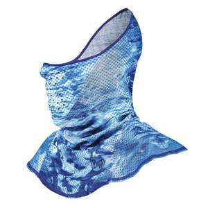 Buff Men's UVX Fishing Mask - Pelagic Camo Blue - Pelagic Camo Blue - One Size Fits Most