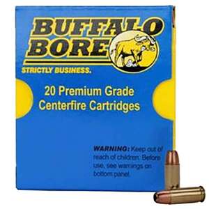 Buffalo Bore Heavy 40 S&W 155gr Centerfire Ammo - 20 Rounds