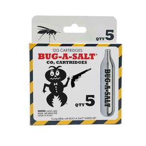 Bug-A-Salt SHRED-ER CO2 Cartridges - 5 Pack