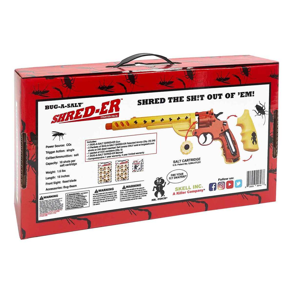 Bug-A-Salt SHRED-ER Starter Kit - Yellow Bug-A-Salt SHRED-ER Starter Kit - Yellow