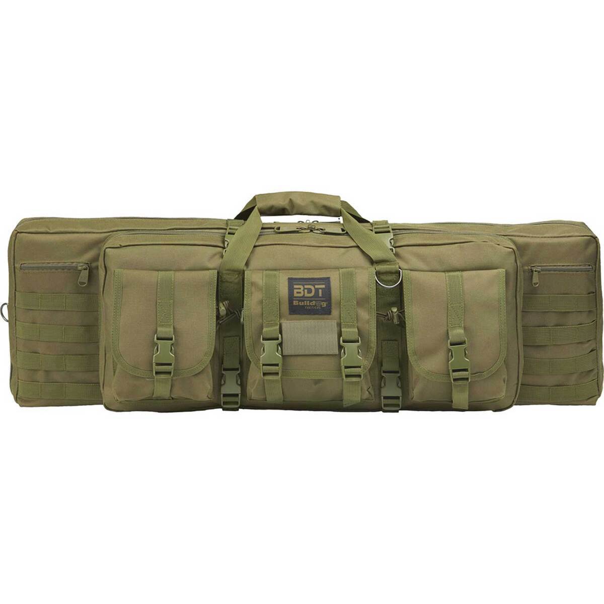 Bulldog Tactical Deluxe Tactical 36in Rifle Case - Green - Green Bulldog Tactical Deluxe Tactical 36in Rifle Case - Green - Green
