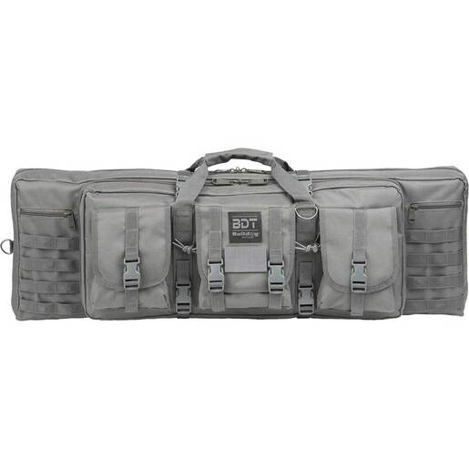 Bulldog Tactical Deluxe Tactical 36in Rifle Case - Seal Gray - Gray
