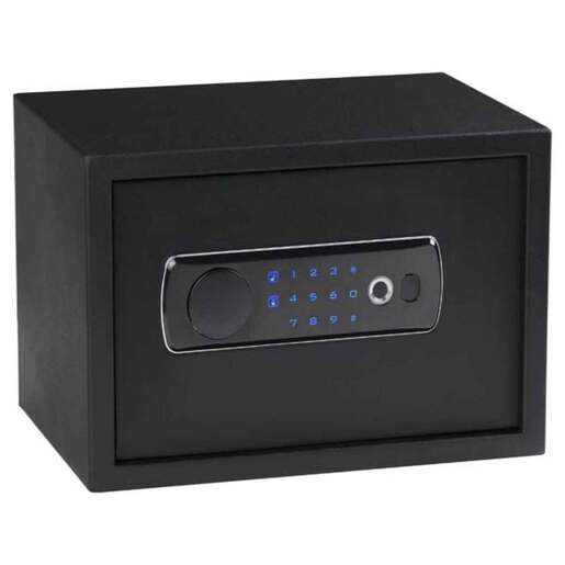 Bulldog Duo LED Biometric Pistol Safe – 13.5in x 10in x 10in – Black
