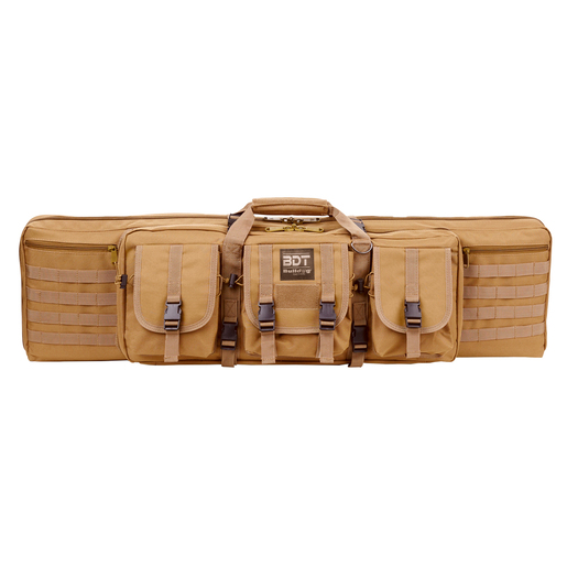 Bulldog Tactical Deluxe 36in Double Rifle Bag - Tan