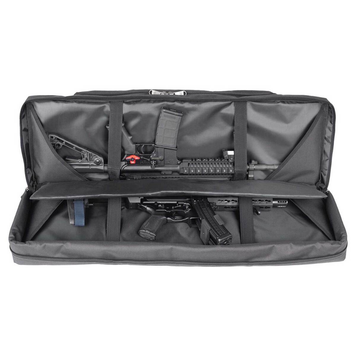 Bulldog Tactical Deluxe Double Tactical 42in Rifle Case - Black Bulldog Tactical Deluxe Double Tactical 42in Rifle Case - Black