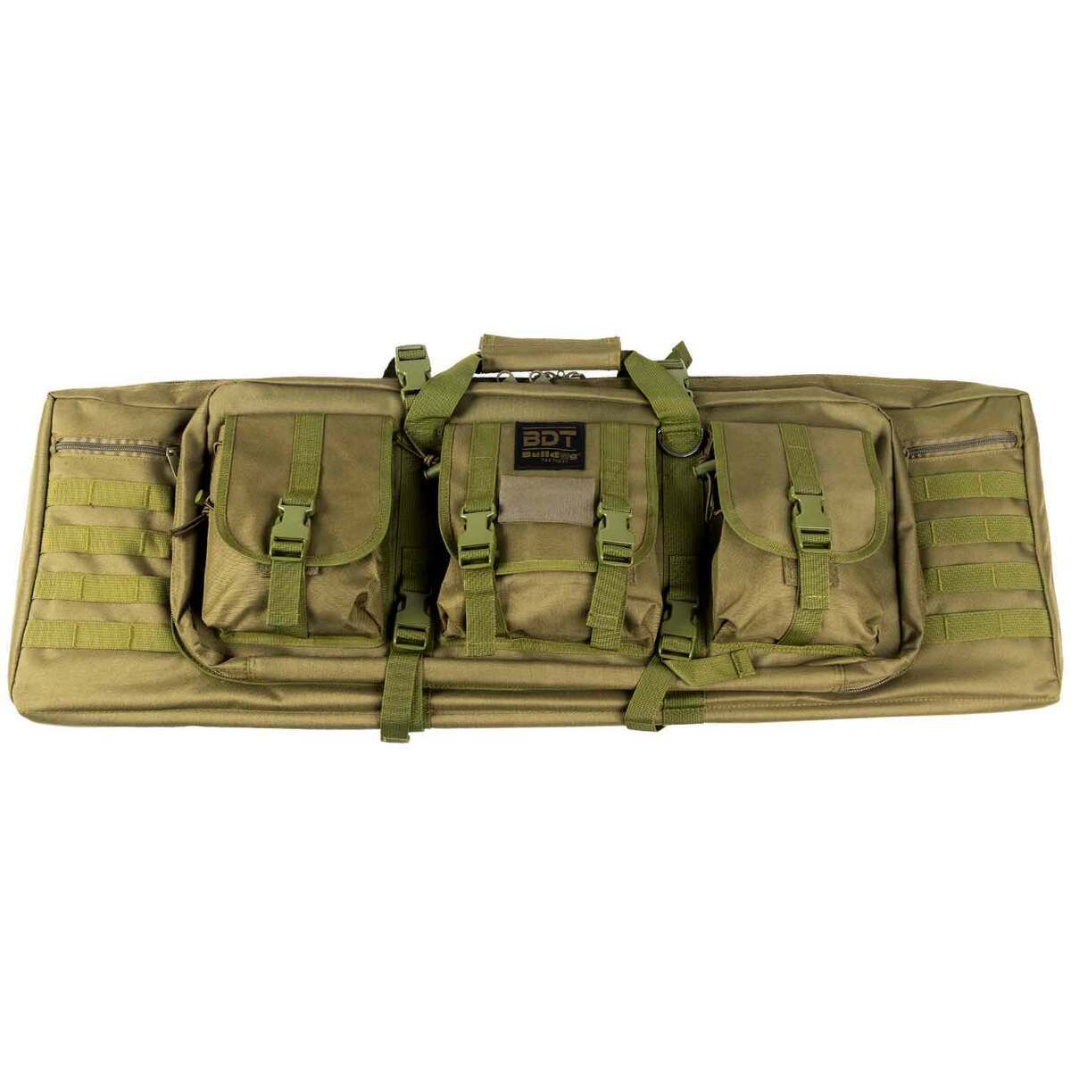 Bulldog Tactical Double 37in Rifle Case - Green - Green Bulldog Tactical Double 37in Rifle Case - Green - Green