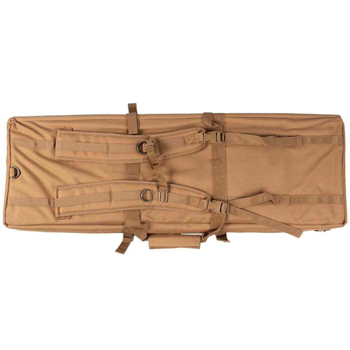 Bulldog Tactical Double 37in Rifle Case - Tan - Tan Bulldog Tactical Double 37in Rifle Case - Tan - Tan