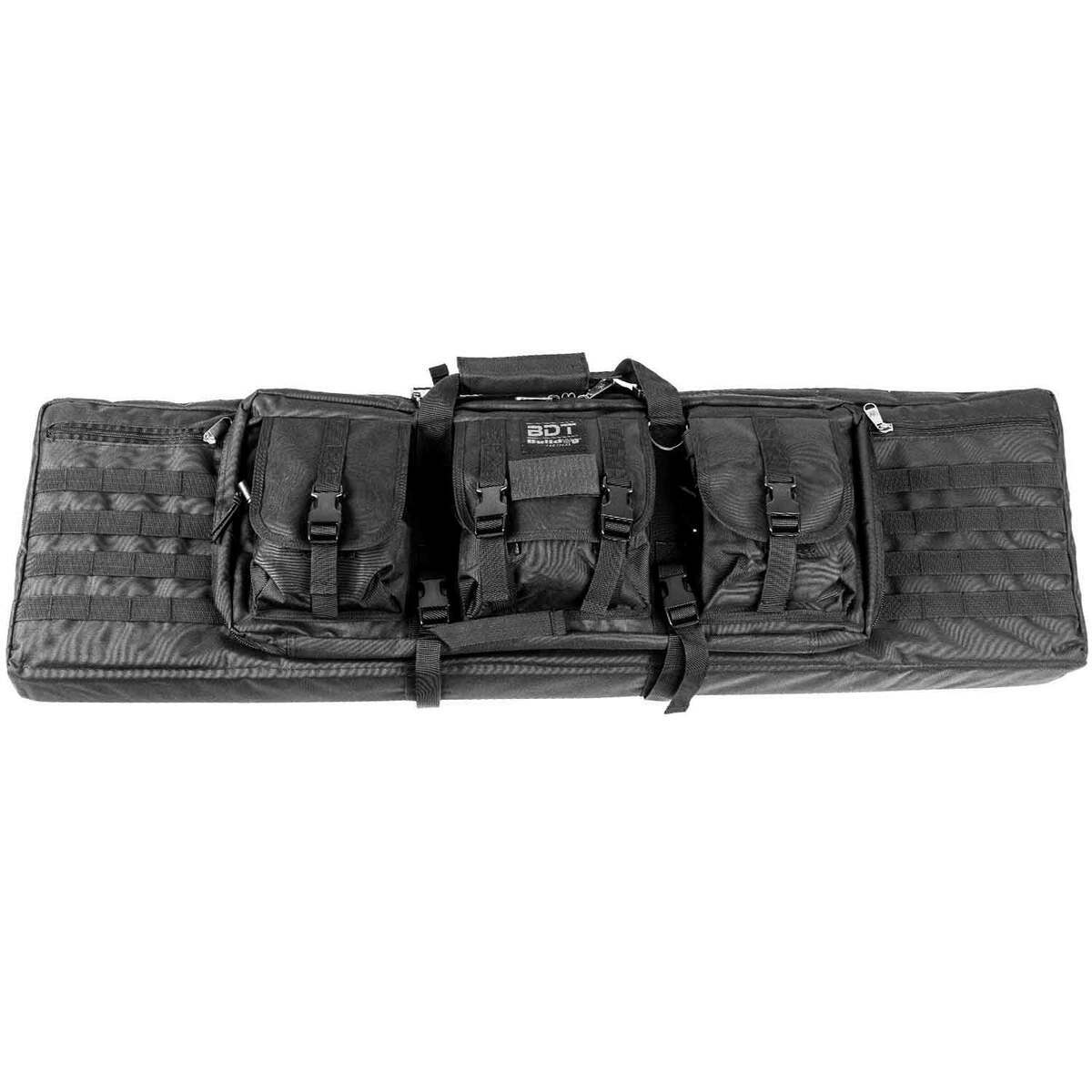 Bulldog Tactical Double 43in Rifle Case - Black - Black Bulldog Tactical Double 43in Rifle Case - Black - Black
