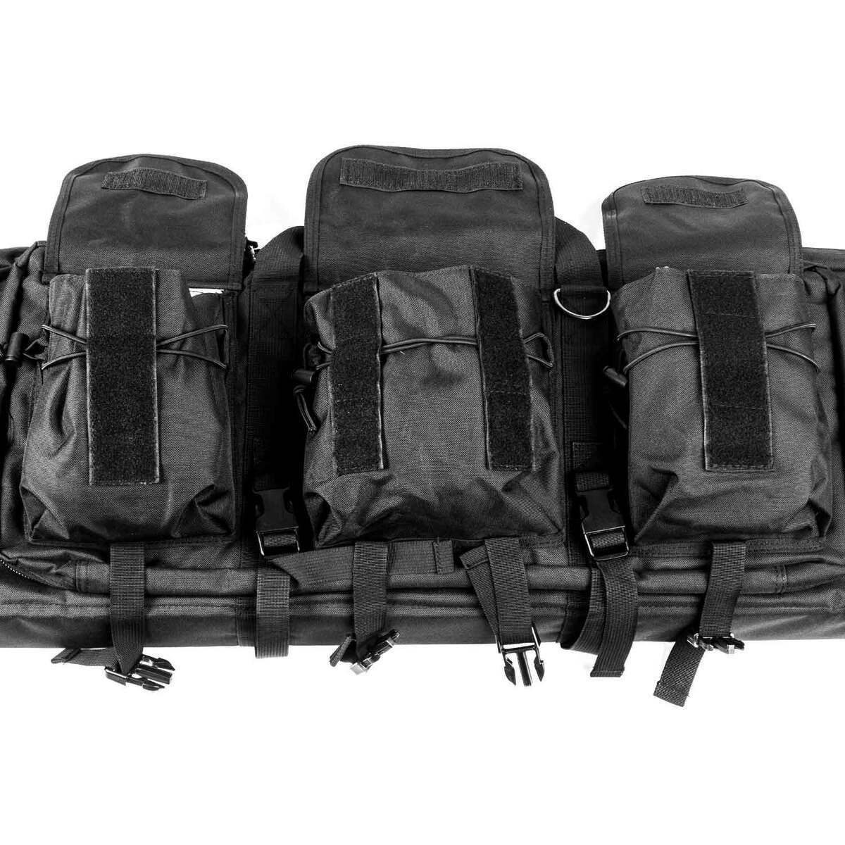 Bulldog Tactical Double 43in Rifle Case - Black - Black Bulldog Tactical Double 43in Rifle Case - Black - Black