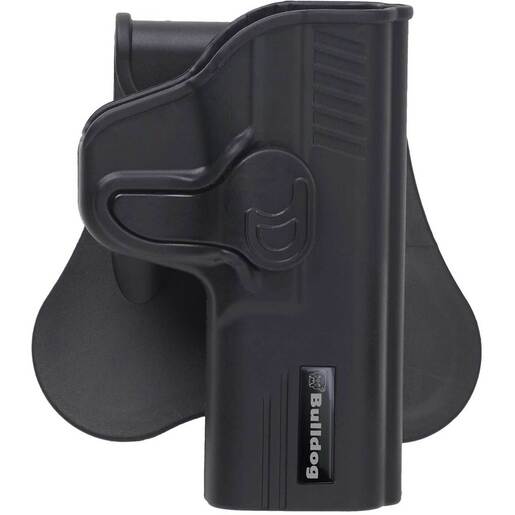 Bulldog Tactical Rapid Release Glock 19/23/32 Outside the Waistband Right Hand Handgun Holster – Black