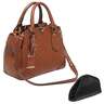 Bulldog Tactical Satchel Concealed Carry Handbag With Holster - Chestnut - Chestnut 16in x 9.5in x 5.5in