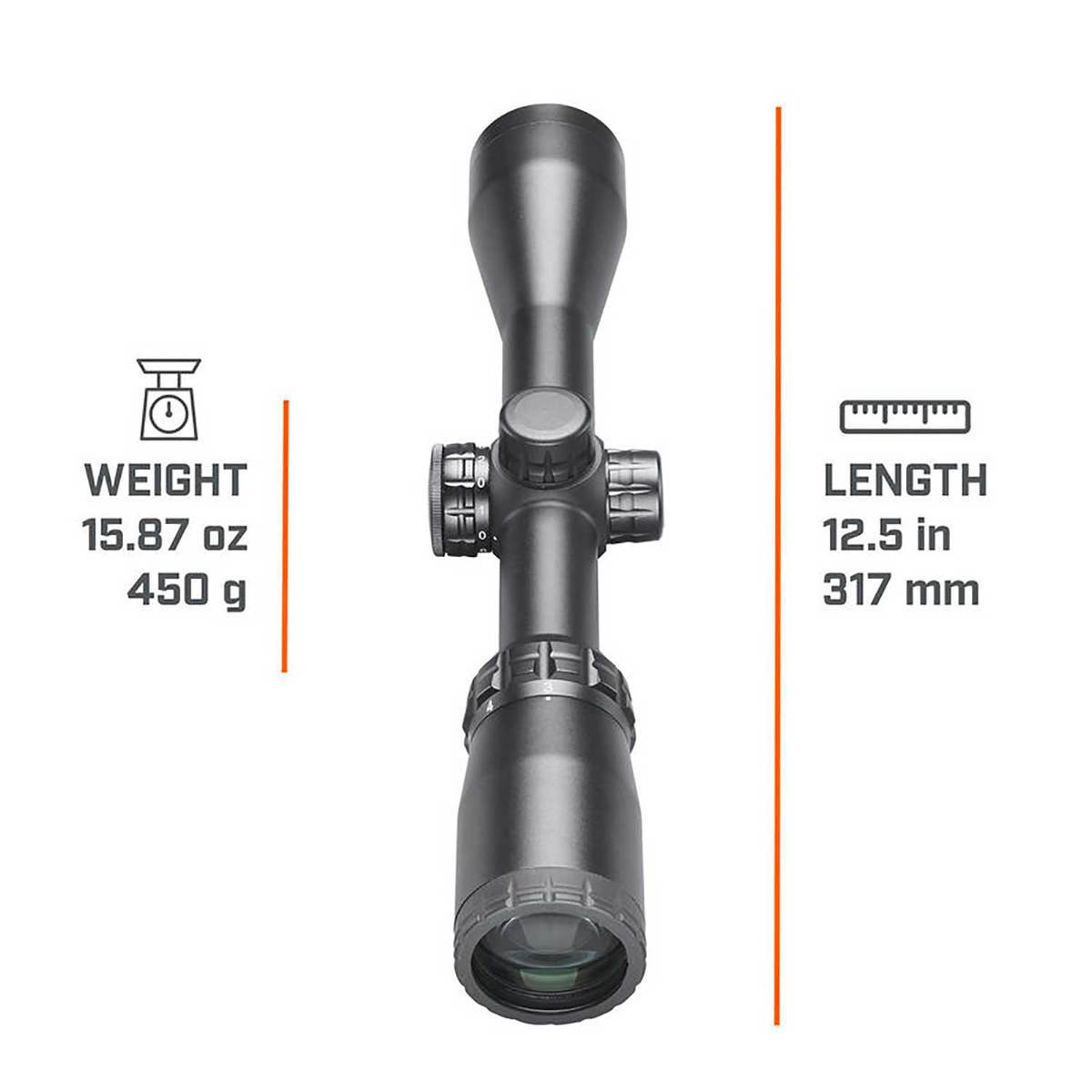 Bushnell Rimfire 3-9x40mm Rifle Scope - Illum. Drop Zone-22 - Black Bushnell Rimfire 3-9x40mm Rifle Scope - Illum. Drop Zone-22 - Black