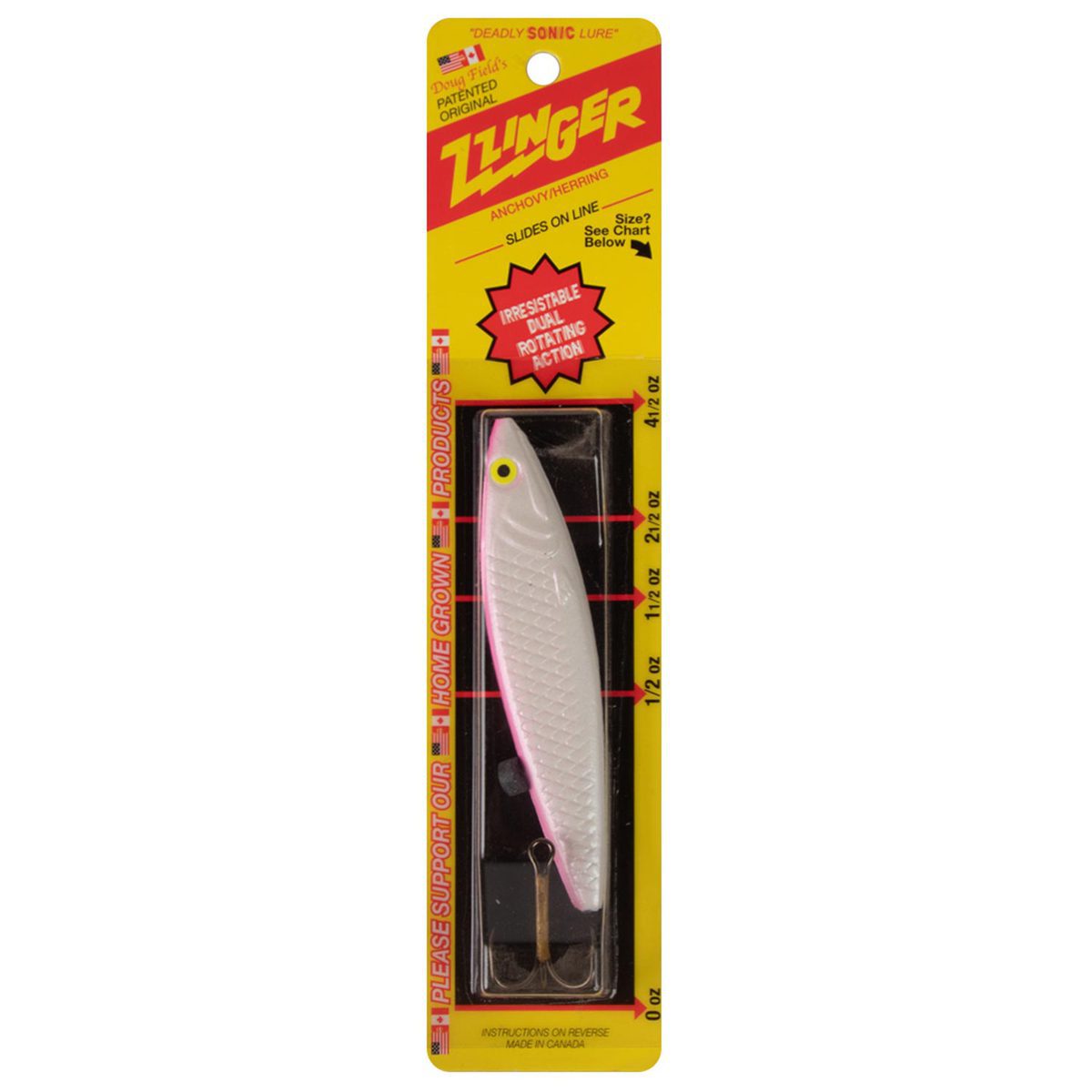 Buzz Bomb Zzinger Jigging Spoon - Pink/Pearl 2-1/2oz, 3-1/2in - Pink/Pearl Buzz Bomb Zzinger Jigging Spoon - Pink/Pearl 2-1/2oz, 3-1/2in - Pink/Pearl