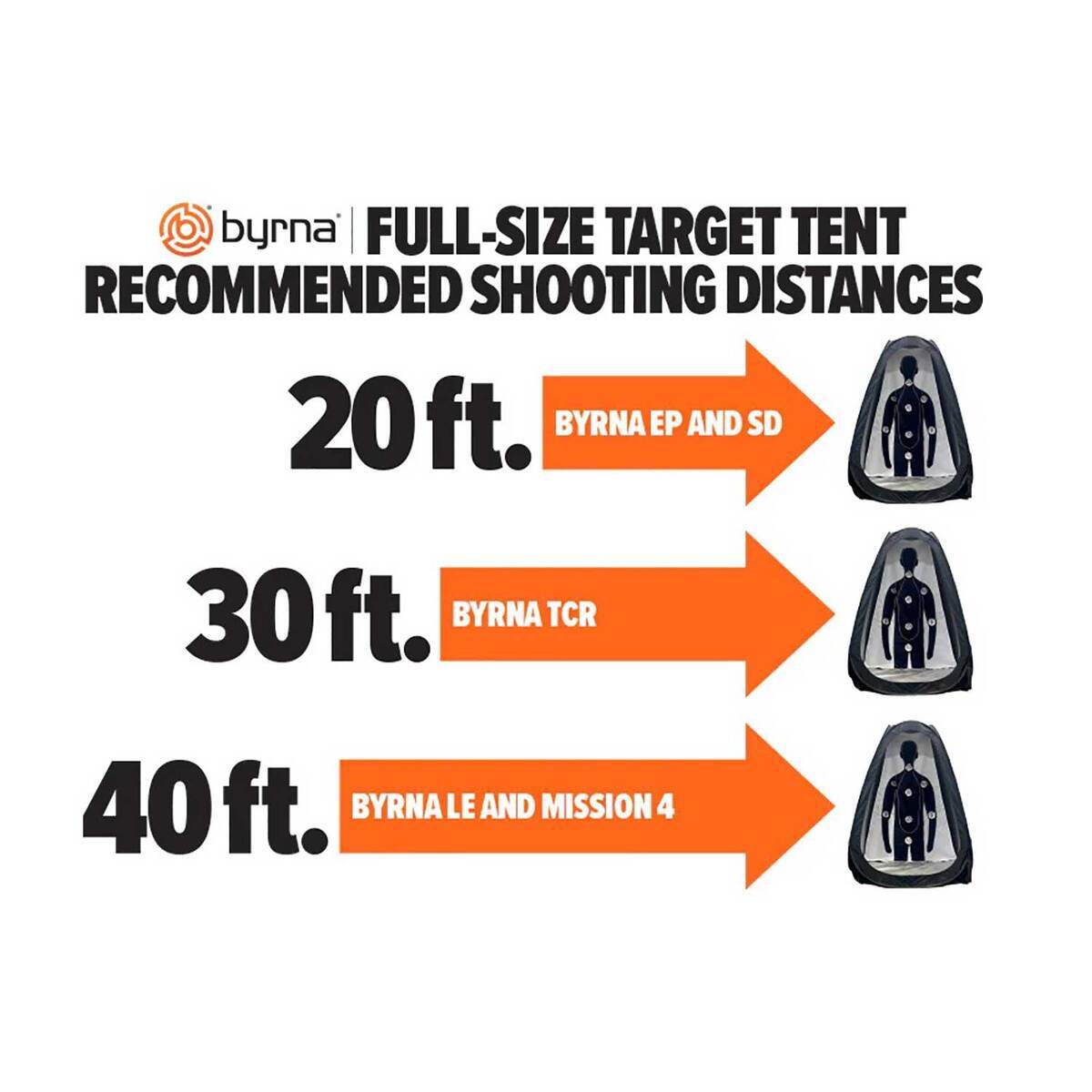 Byrna Full-Size Target Tent - white Byrna Full-Size Target Tent - white