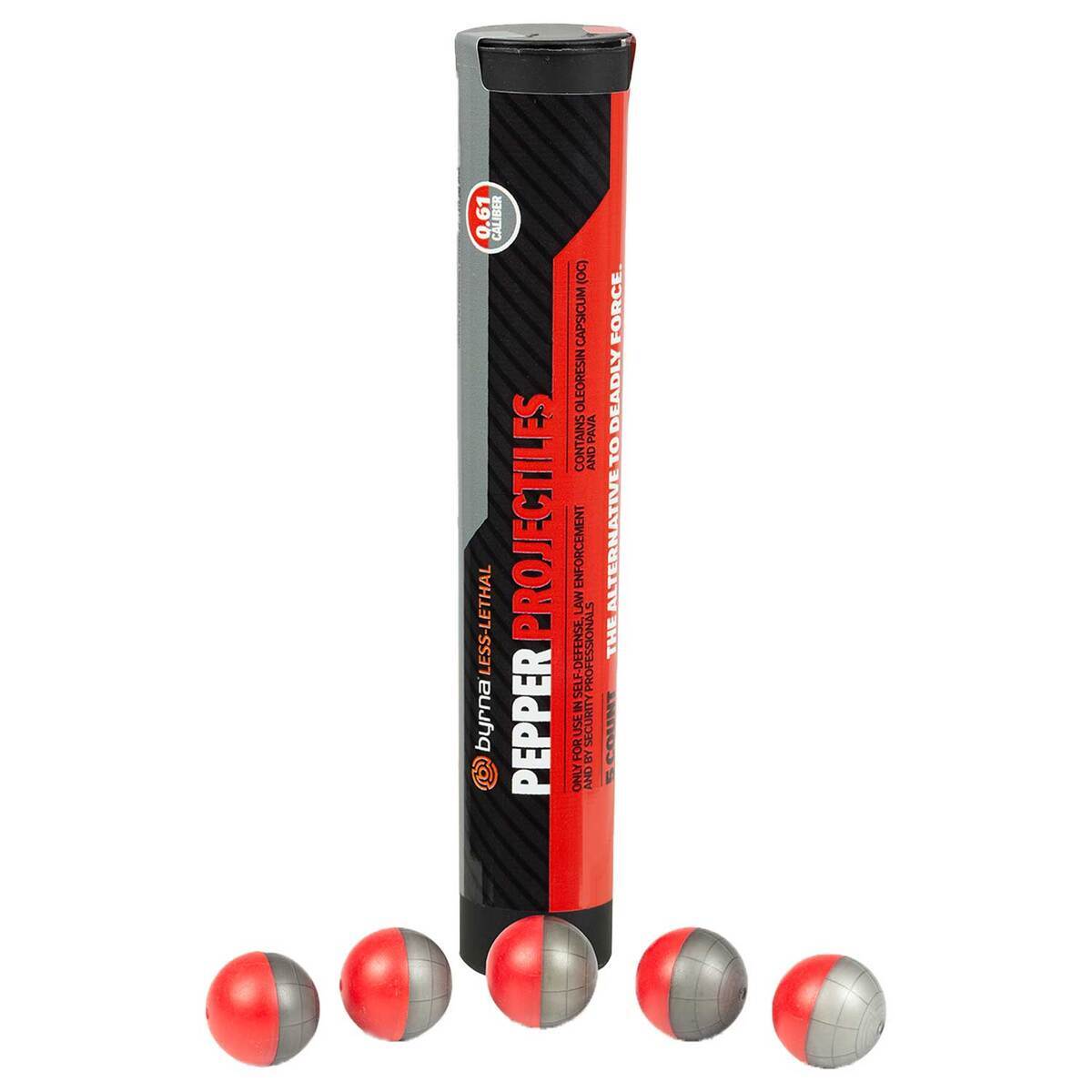Byrna Pepper Projectiles 61 Caliber Compact Launcher Ammo - 5 Count Byrna Pepper Projectiles 61 Caliber Compact Launcher Ammo - 5 Count