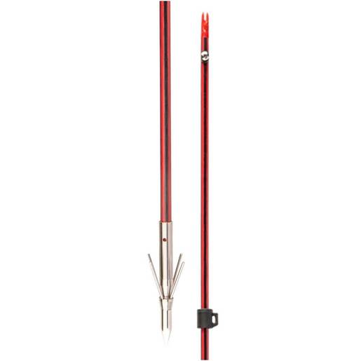 Cajun Wasp Bowfishing Arrow With 4 Barb Stinger – Red