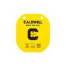 Caldwell AR500 8in Caldwell C Steel Gong Target - Yellow