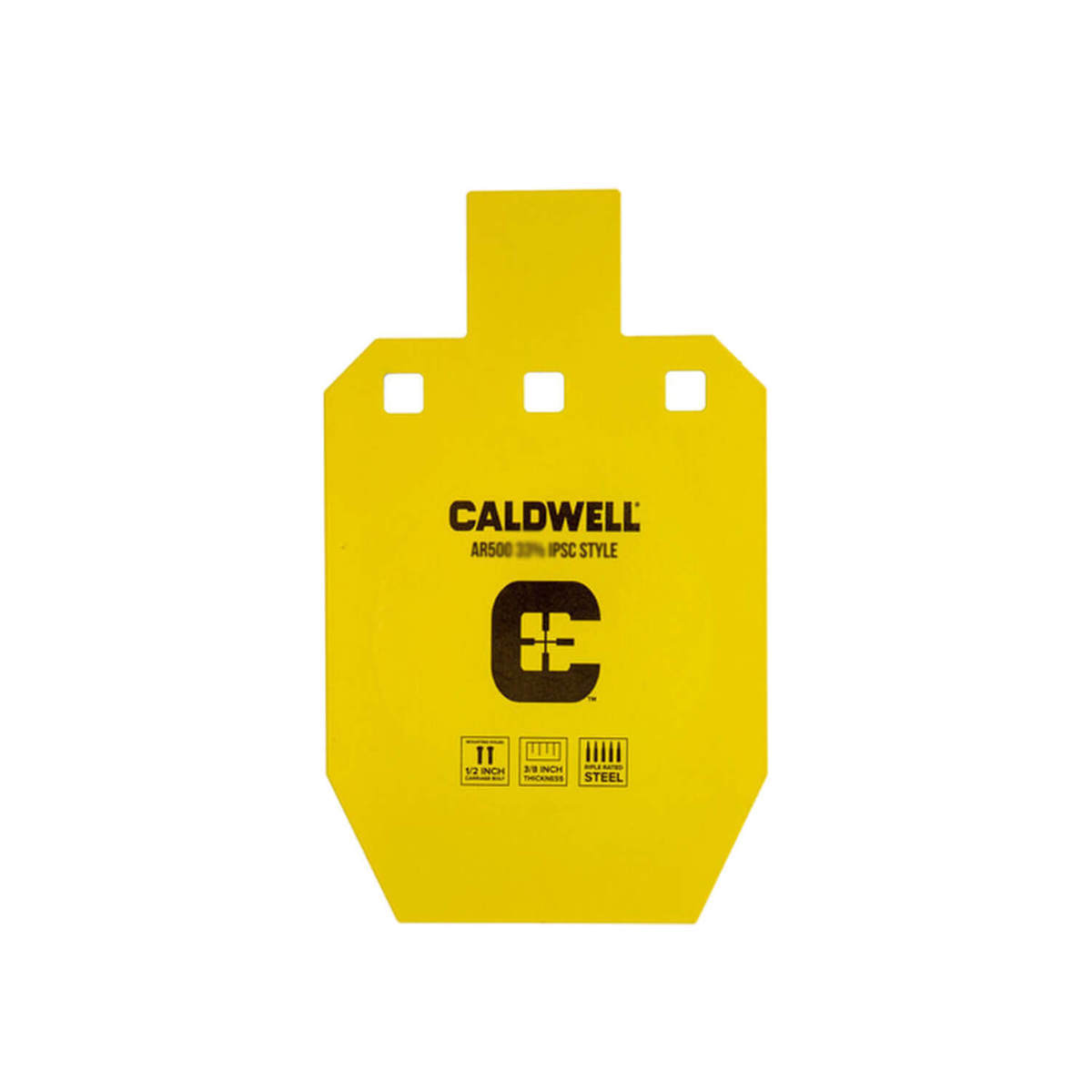 Caldwell AR500 IPSC Steel Target - 66% - Yellow Caldwell AR500 IPSC Steel Target - 66% - Yellow