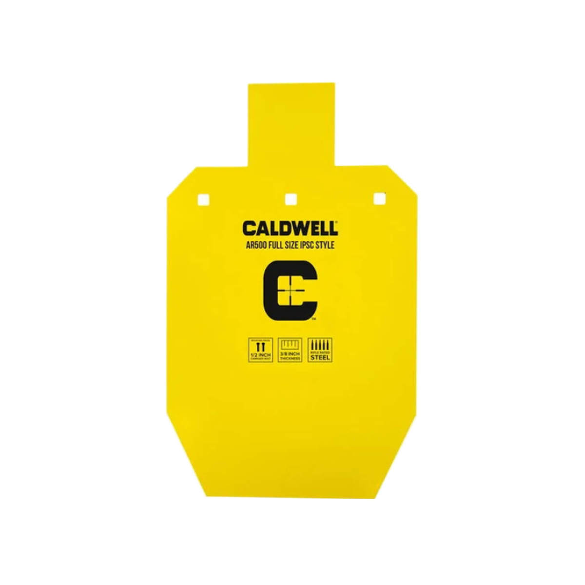 Caldwell AR500 IPSC Steel Target - Full Size - Yellow Caldwell AR500 IPSC Steel Target - Full Size - Yellow