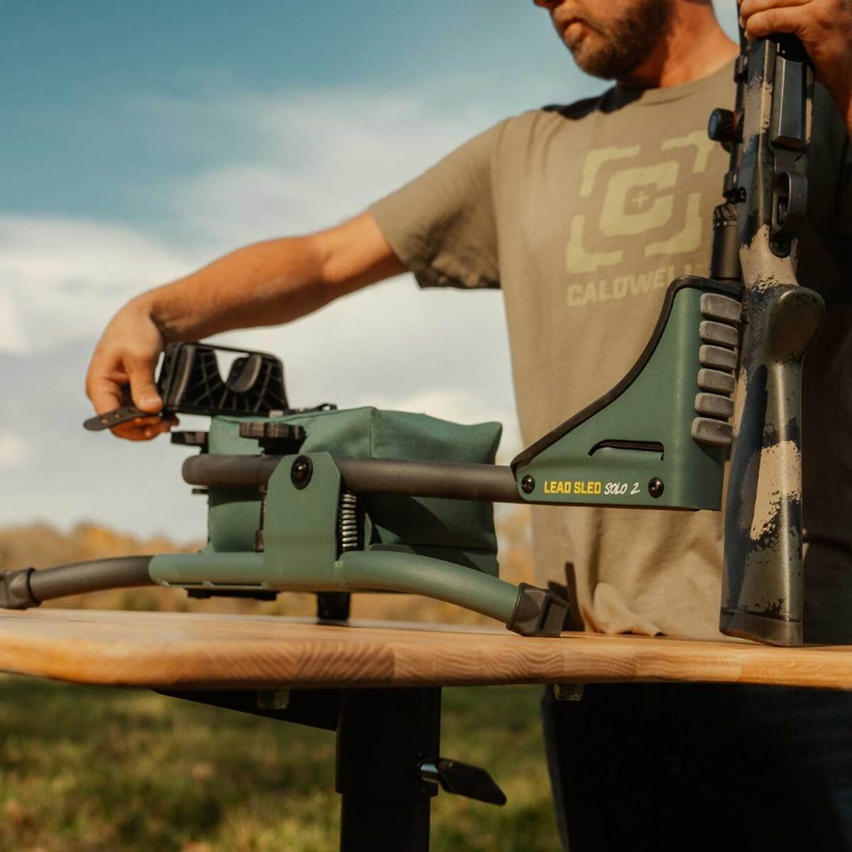 Caldwell Lead Sled Solo 2 Shooting Rest - Green Caldwell Lead Sled Solo 2 Shooting Rest - Green
