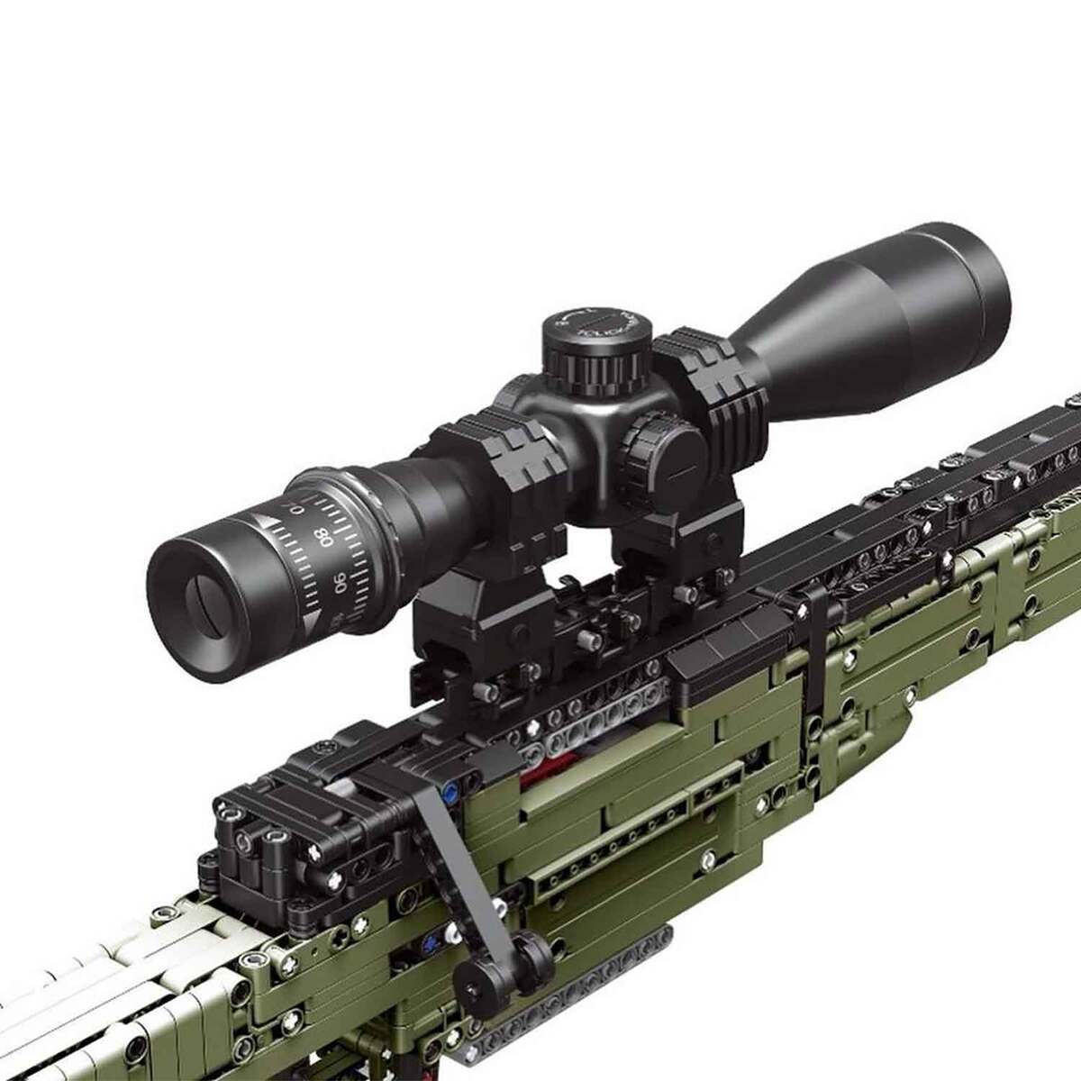 Caliber Gourmet Building Blocks Sniper Rifle Gun Toy - Green Caliber Gourmet Building Blocks Sniper Rifle Gun Toy - Green
