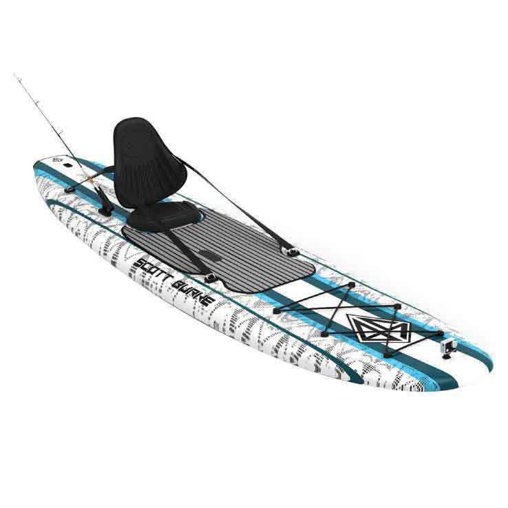 California Board Company Super Voyager Fishing Package Paddleboard - 10.6ft White/Blue - White/Blue California Board Company Super Voyager Fishing Package Paddleboard - 10.6ft White/Blue - White/Blue