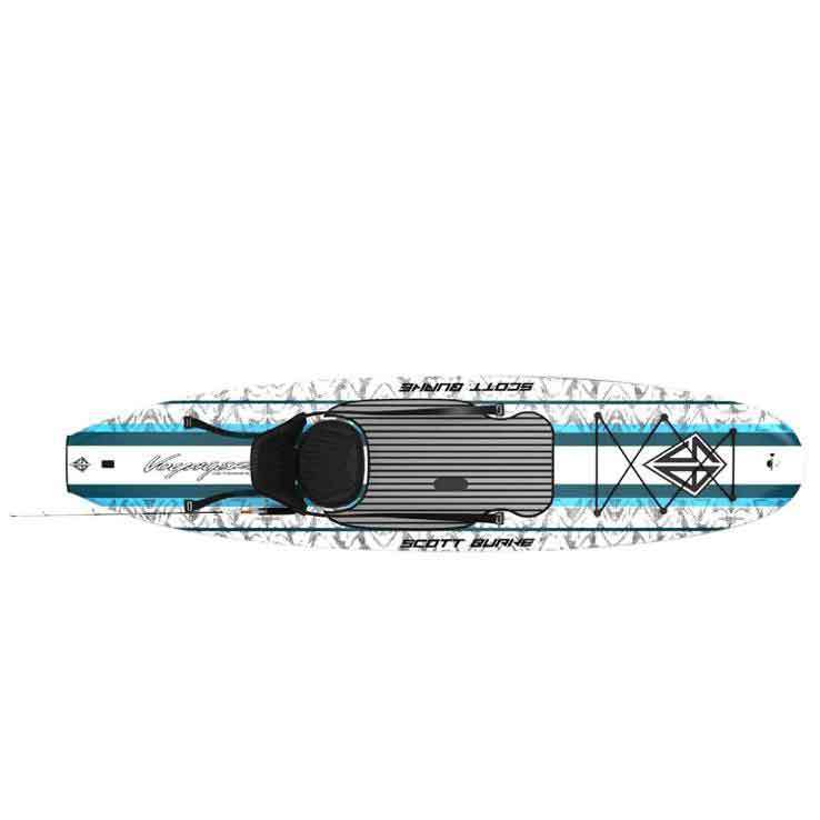 California Board Company Super Voyager Fishing Package Paddleboard - 10.6ft White/Blue - White/Blue California Board Company Super Voyager Fishing Package Paddleboard - 10.6ft White/Blue - White/Blue