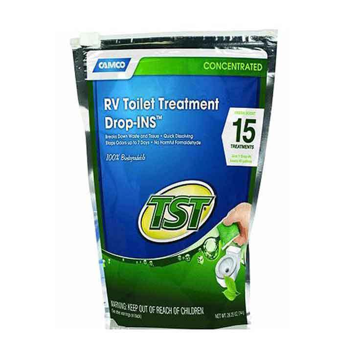 Camco TST Drop Ins Odor Treatment 15 Pouch Bag - Green Camco TST Drop Ins Odor Treatment 15 Pouch Bag - Green