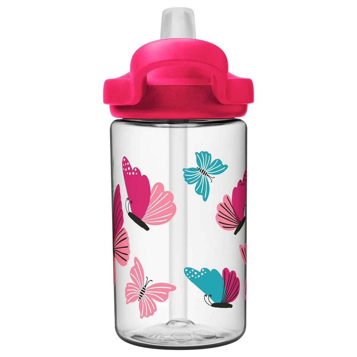 Camelbak Eddy+ 14oz Kids Bottle with Straw Lid - Butterflies - Pink Camelbak Eddy+ 14oz Kids Bottle with Straw Lid - Butterflies - Pink