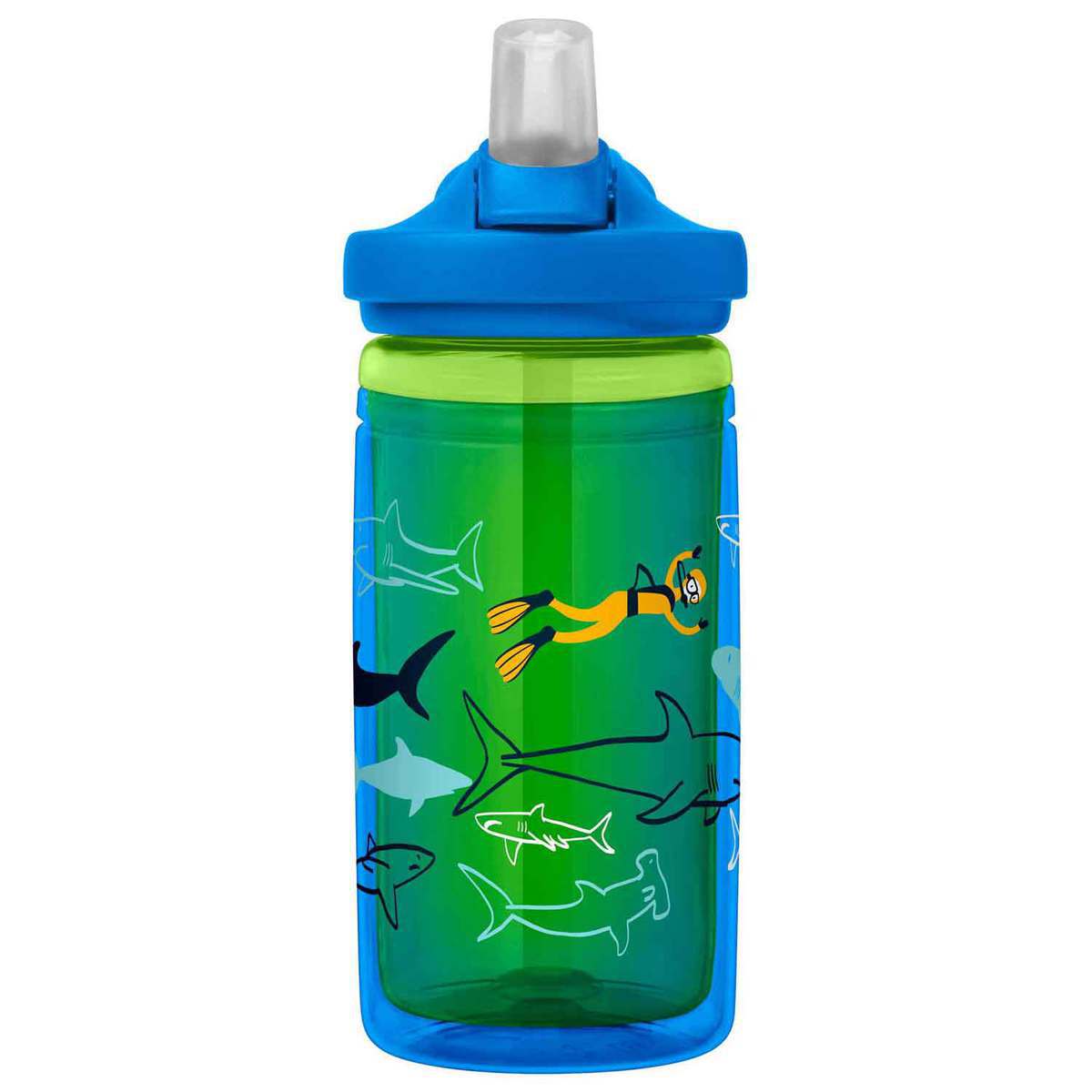 Camelbak Eddy+ Kids 14oz Insulated Bottle - Scuba Sharks - Scuba Sharks Camelbak Eddy+ Kids 14oz Insulated Bottle - Scuba Sharks - Scuba Sharks