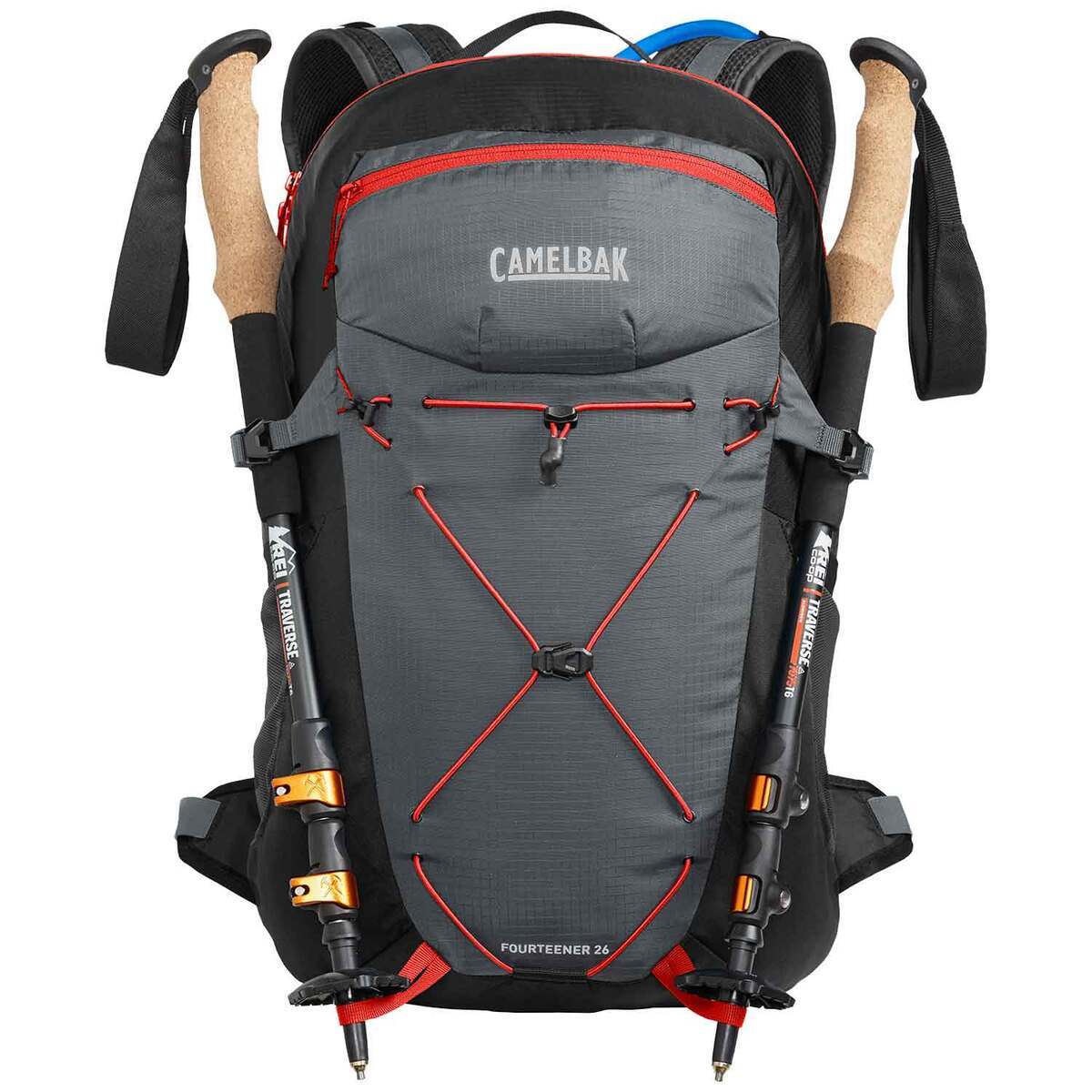 Camelbak Men's Fourteener 26 Liter Hydration Backpack - Graphite/Red Poppy - Graphite/Red Camelbak Men's Fourteener 26 Liter Hydration Backpack - Graphite/Red Poppy - Graphite/Red