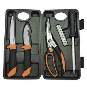 Camillus 5 piece Game Cleaning Butcher Kit with Hard Case
