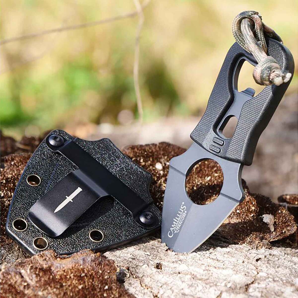 Camillus Heater II 1.75 inch Fixed Blade Knife - Black Camillus Heater II 1.75 inch Fixed Blade Knife - Black