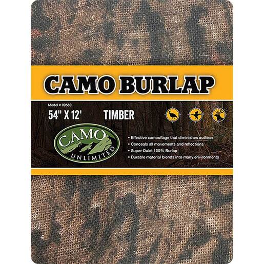 Camo Systems Timber Burlap Blind Making Material – 12ft x 54in – Camo 12ft x 54in