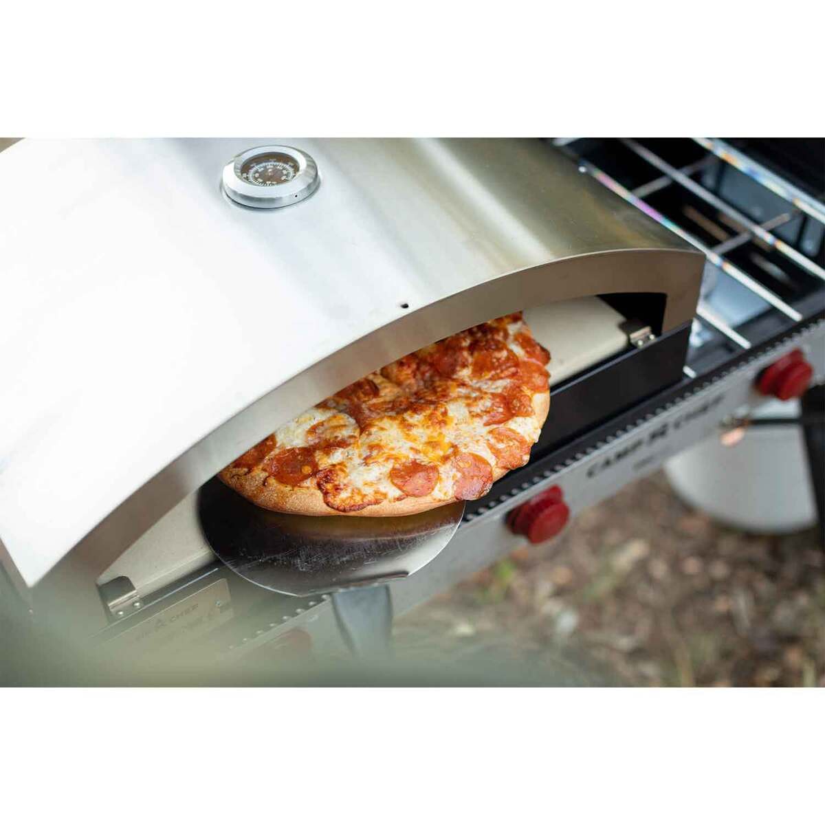 Camp Chef 16in x 24in Artisan Outdoor Oven Accessory with Door - Gray Camp Chef 16in x 24in Artisan Outdoor Oven Accessory with Door - Gray
