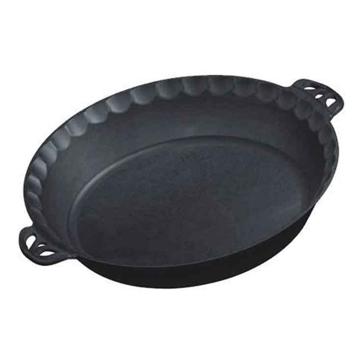 Lodge Cast Iron Pie Pan with Silicone Handles, 9.5