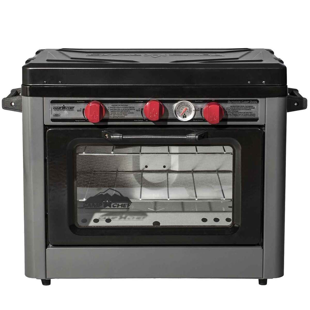 Camp Chef Deluxe 2 Burner Outdoor Oven - Gray - Gray Camp Chef Deluxe 2 Burner Outdoor Oven - Gray - Gray