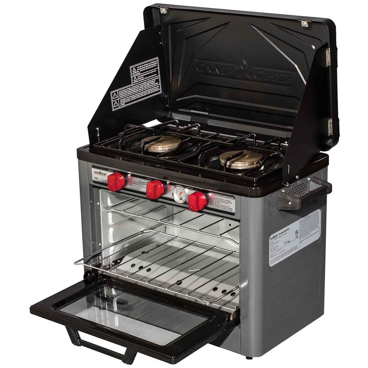 Camp Chef Deluxe 2 Burner Outdoor Oven - Gray - Gray Camp Chef Deluxe 2 Burner Outdoor Oven - Gray - Gray
