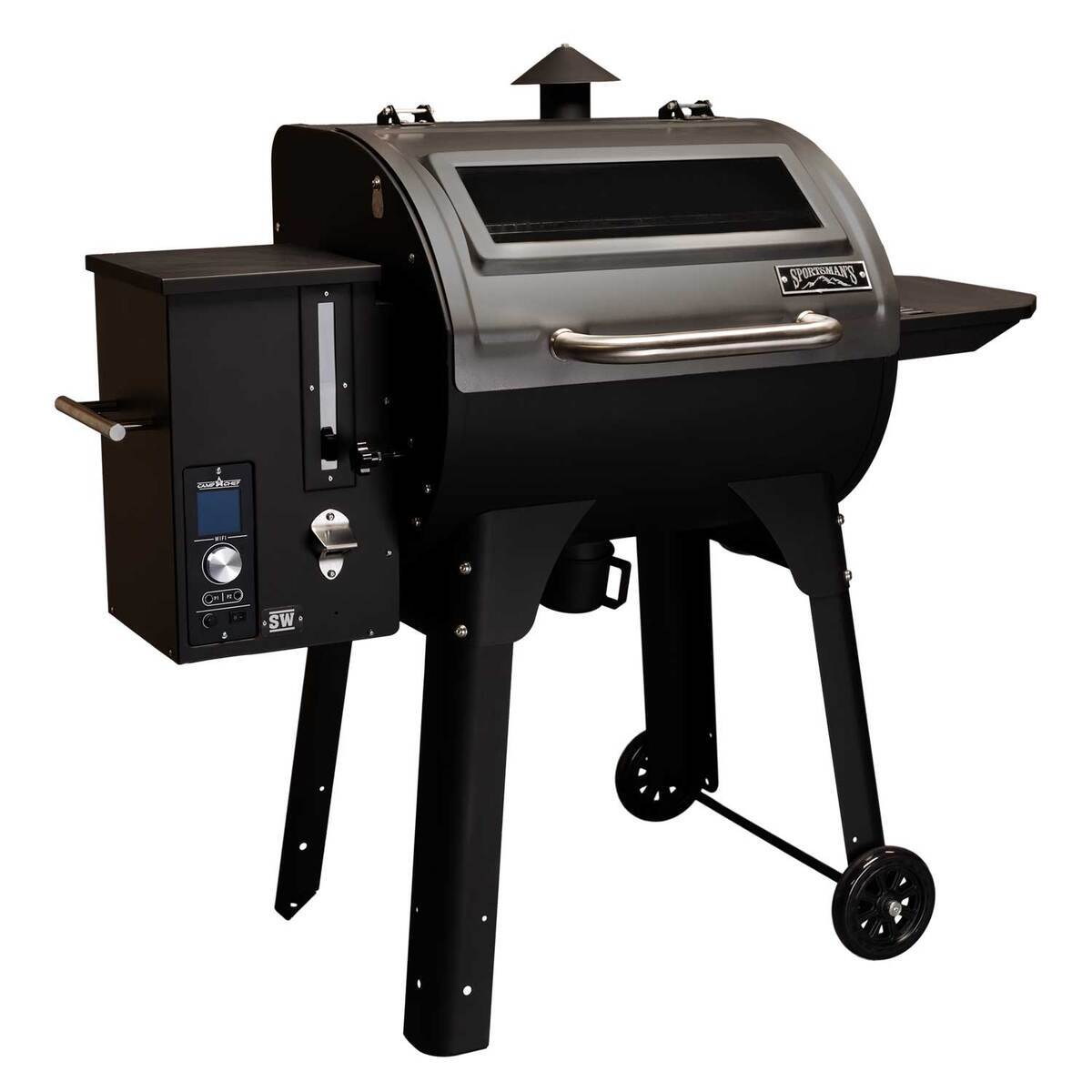 Camp Chef Deluxe Pellet Grill with Gen2 WiFi Controller - High Temp Silver Vein Finish - Silver Camp Chef Deluxe Pellet Grill with Gen2 WiFi Controller - High Temp Silver Vein Finish - Silver