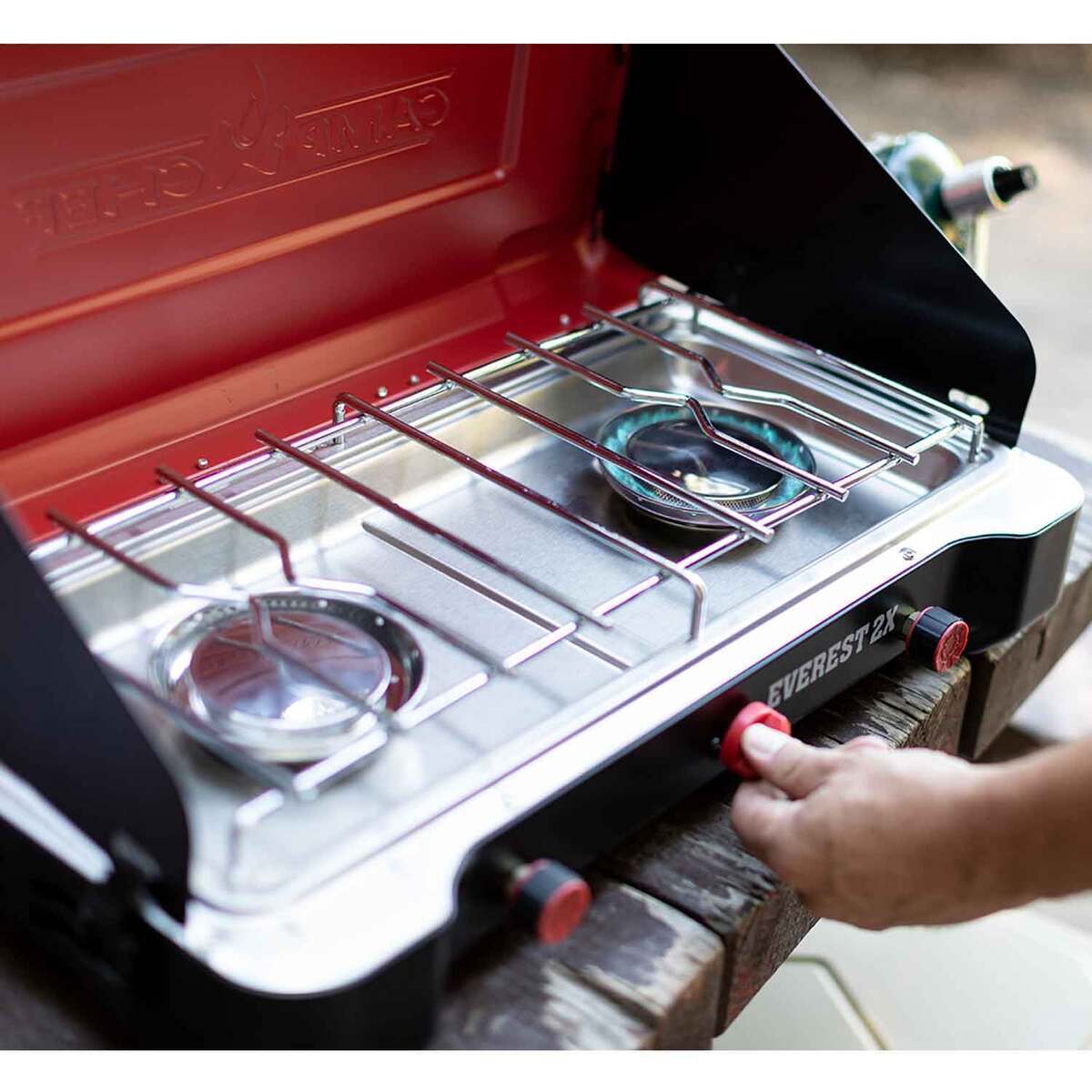 Camp Chef Everest 2X 2 Burner Stove - Red - Red Camp Chef Everest 2X 2 Burner Stove - Red - Red